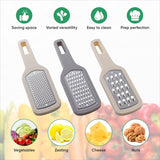 3-Piece Stainless Steel Kitchen Grater & Peeler Set - Cheese & Citrus Grater with Vegetable Peeler, Non-Slip Handle