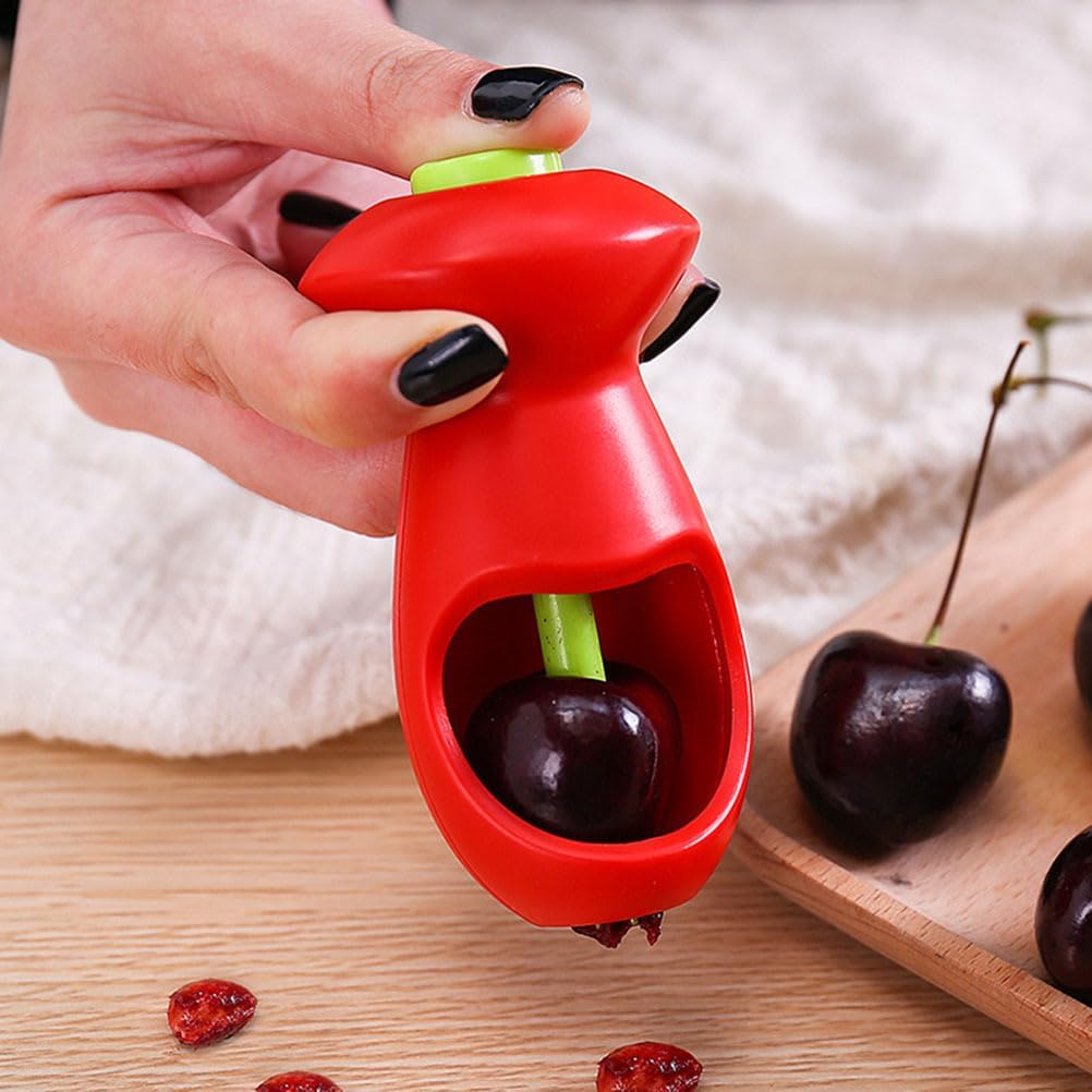 Cherry and Olive Pitter with Splatter Protection for Clean Work - Handy Kitchen Tool