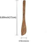 3-Piece Teak Kitchen Utensil Set Safe for Non-Stick Pans Heat Resistant Cooking Tools