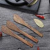 3-Piece Teak Kitchen Utensil Set Safe for Non-Stick Pans Heat Resistant Cooking Tools