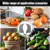 1 Piece Grey Anti-Slip Vegetable Cutter Safety Gloves - Ergonomic Kitchen Protection for Durable Food Preparation
