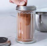 Sugar Bowl Glass Sugar Shaker Dispenser for Home Kitchen