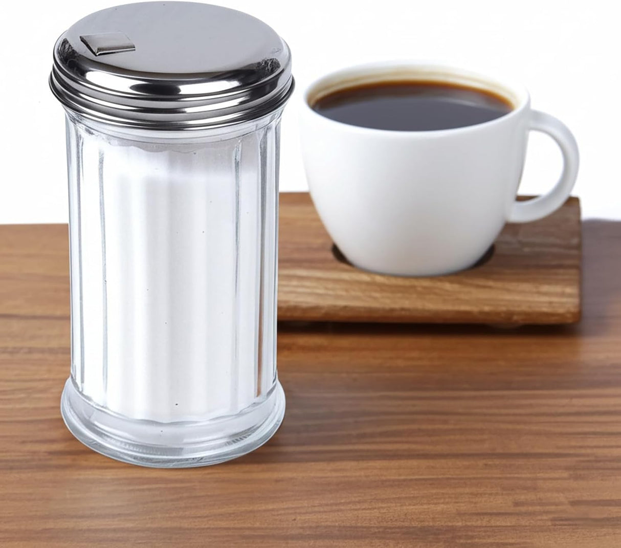 Sugar Bowl Glass Sugar Shaker Dispenser for Home Kitchen