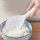 Standing Rice Spoon White Self-Standing Serving Spoon Kitchen Antiscald Rice Paddle