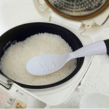 Standing Rice Spoon White Self-Standing Serving Spoon Kitchen Antiscald Rice Paddle