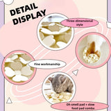 Slow Feeder Bowl for Cats and Dogs Yellow Anti-Choking Educational Pet Toy BPA-Free Silicone Bowl for Fast Eaters
