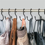 10 Black Stainless Steel Hooks for Kitchen Bathroom Garage