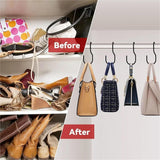 10 Black Stainless Steel Hooks for Kitchen Bathroom Garage