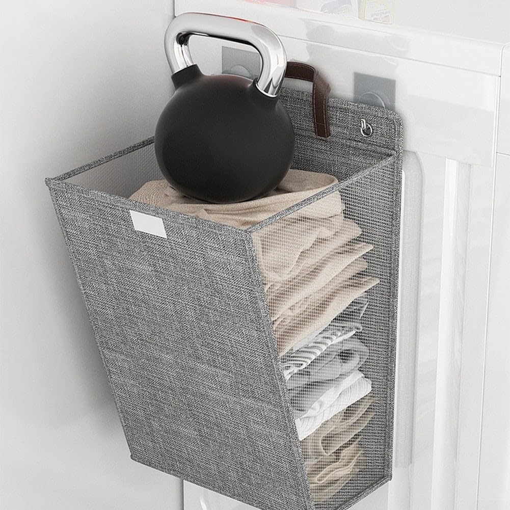 Foldable Laundry Basket with Sturdy Handles - Waterproof Clothes Washing Container - Space Saving Design