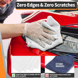 Microfiber Cleaning Cloth, 50 Pack Cleaning Rags& White Microfiber Cleaning Cloth, Pack of 50, 16"X12" Cleaning Rags for Housekeeping and Kitchen