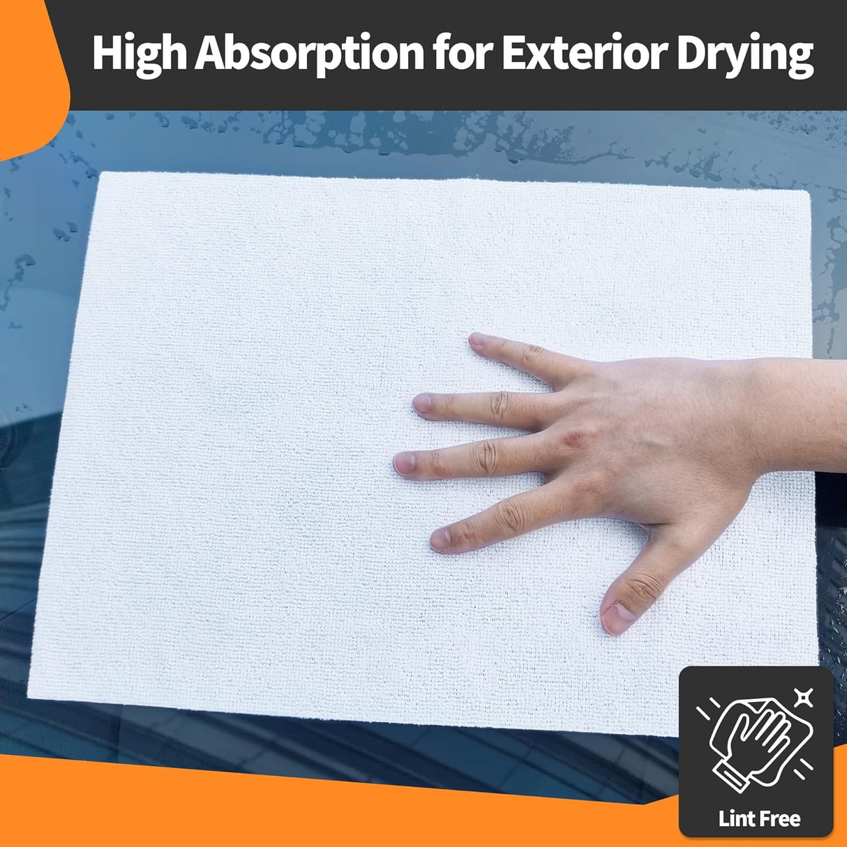 Microfiber Cleaning Cloth, 50 Pack Cleaning Rags& White Microfiber Cleaning Cloth, Pack of 50, 16"X12" Cleaning Rags for Housekeeping and Kitchen