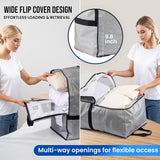 2 Pack Gray Moving Bags w/Adjustable Backpack Straps, Moving Supplies, Moving Boxes Alternative, Heavy Duty Storage Totes for College Packing, Camping Backpack for Travel, Dorm, Laundry
