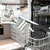 Potato Ricer, 304 Stainless Steel Manual Potato Press with Silicone Handle, Dishwasher Safe Kitchen Tool for Fluffy Mashed Potatoes