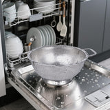 Colander Stainless Steel 3-Quart, Kitchen Strainer for Pasta, Fruits Vegetables, Dishwasher Safe