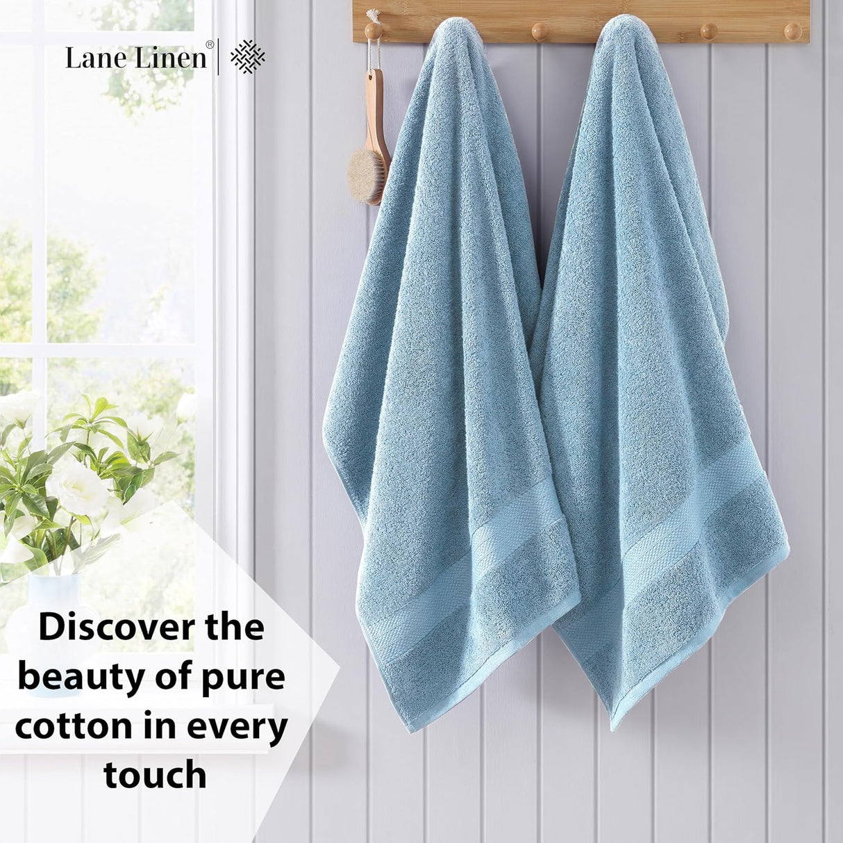 Bath Sheets Bathroom Towel Set- 2 Pack 100% Cotton Extra Large Bath Towels, Oversized Bath Towels, Luxury Bath Towels Large Bathroom Set, Shower Towels Bath Towel Sets for Bathroom, 35x66 - Allure