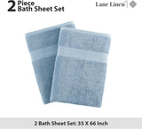 Bath Sheets Bathroom Towel Set- 2 Pack 100% Cotton Extra Large Bath Towels, Oversized Bath Towels, Luxury Bath Towels Large Bathroom Set, Shower Towels Bath Towel Sets for Bathroom, 35x66 - Allure