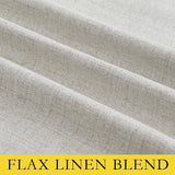 Snowbound Vintage Linen 100% Blackout Curtains for Living Room,Thermal Insulated Curtains 63" Long,Noise Reducing Window Treatment Drapes for Hall Room,52" Wide Per Panel,Set of 2