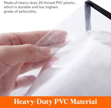 4 Pack Clear Clothes Storage Bags, 40L Plastic Blanket Storage Bags, Vinyl Foldable Moving Bags with Zipper, Closet Organizers and Storage Containers for Bedding, Duvet, Comforter