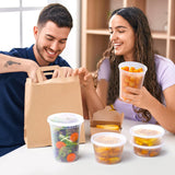 90 Sets Plastic Deli Containers With Lids, Assorted Sizes (8 oz 16oz 32oz) Variety pack, Airtight Food Storage Containers, Freezer/Dishwasher/Microwave Safe, Soup Containers For Takeout Food Storage