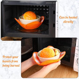 5 Pieces Hot Bowl Holder Microwave Safe Bowl Cozies Multipurpose Heat Proof Plate Holder to Prevent Hand from Heat and Maintain Food Warm (Red, Blue, Green, Yellow, Black)