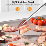 600ºF Heat Resistant 12in Silicone Cooking Tongs with Non Stick Rubber Tips (Black) and 12" Kitchen Tweezer Set: 18/8 Stainless Steel Food-Grade Metal Food Tong (Round & Pointed Tip)