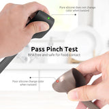 Small Mini Silicone Spatula: 9×2inch 600ºF Heat-Resistant Food-Grade Jar Scraper (Black) and 8in Kitchen Plating Tweezer: 18/8 Stainless Steel Food-Grade Metal Food Tong (Pointed Tip)
