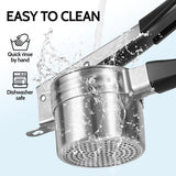 Potato Ricer,  Upgraded Stainless Steel Potato Masher with 3 Interchangeable Discs, Heavy Duty Kitchen Tool Gadget