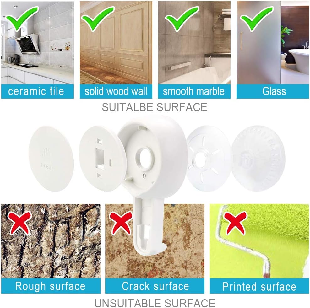 Shower Caddy Suction Cup NO-Drilling Removable Shower Shelf Powerful Heavy Duty Hold up to 22lbs, Waterproof Storage Basket for Shampoo & Toiletries Bathroom & Kitchen Caddy Organizer