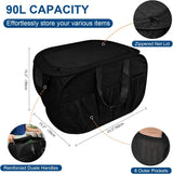 Collapsible Laundry Baskets, Tear Proof Pop Up Laundry Hamper with Lid, Dual Handles Durable Foldable Laundry Basket, Easy to Carry Laundry Hamper for Home, Laundry Room, Bedroom, Dorm, Travel Black