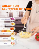 Potato Masher with Wooden Handle, Manual Potato Press for Kitchen Tool, Aluminum Alloy Potato Ricer For Fluffy Mashed Potato