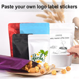 4"x6" 120pcs Mylar Bags for Food Storage,Smell Proof Bag Resealable Food Storage Bags for Small Business, Stand-up Foil Pouch Packaging Treat Snack Packing for Self Sealing (White)
