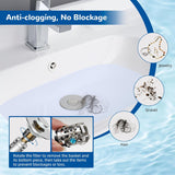 3 in 1 Bathroom & Kitchen Sink Drain Strainer