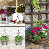 12 Pack Heavy Duty Metal 3.5" S Hooks with Safety Buckle for Hanging Kitchen Utensils/Plants/Pots & Pans/Clothes, Hats