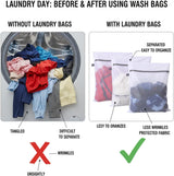 Kimmama Lingerie Bags for Washing Delicates, Garment Bag for Washing Machine, Mesh Laundry Bags for Cleaning Clothes, Tie, Scarf, Socks, Stockings, Shirts, Toys, 3S
