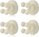 4 pcs Silicone Toothbrh Holder Multi-Function Hook Waterproof self Adhesive Single Toothbrh Hook Plug Holder for Wall for Hanging Bathroom Kitchen Living Room Office