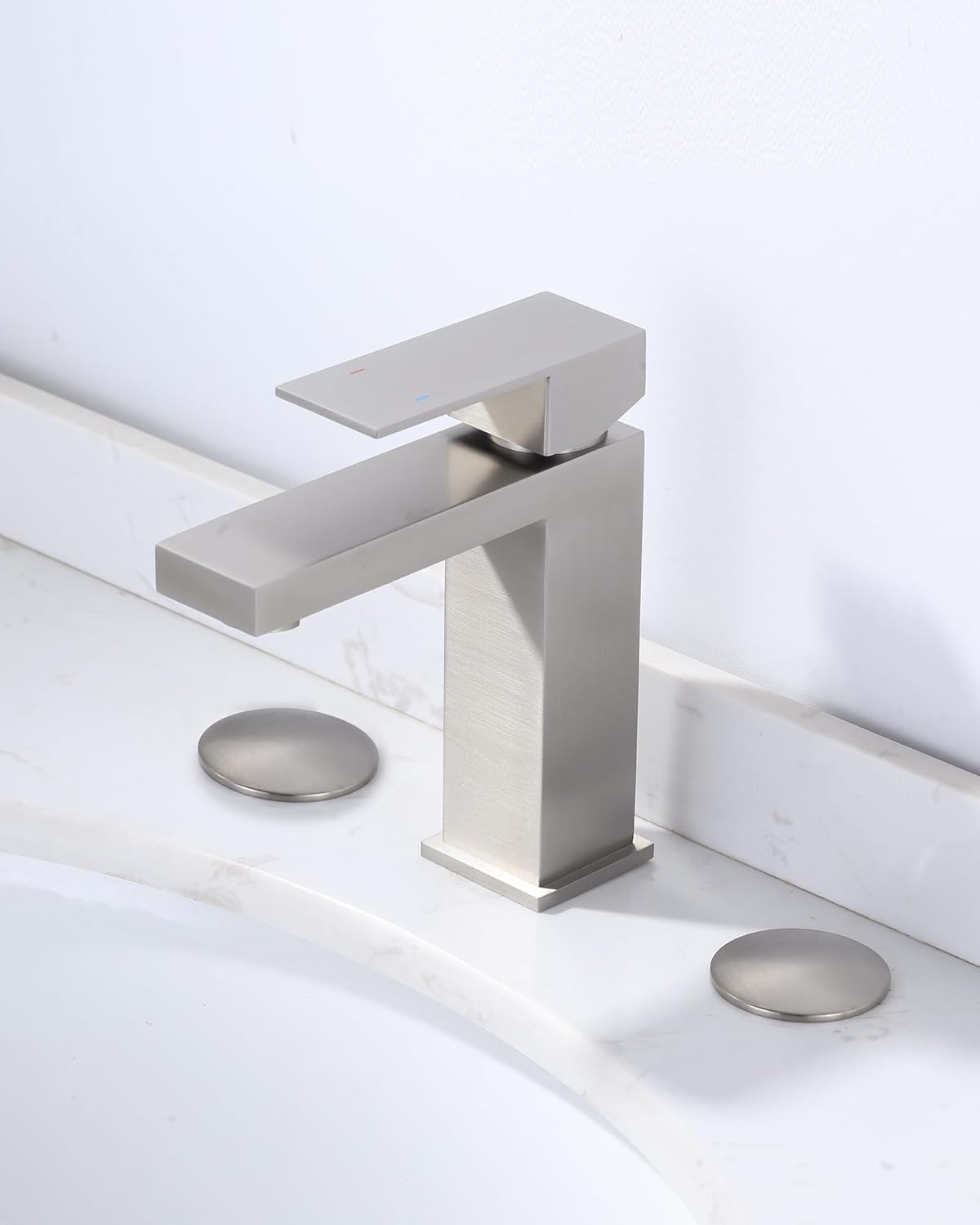 ALEASHA Kitchen Sink Hole Cover, Faucet Hole Cover for Kitchen Sink, Tap Hole Plate Stopper Cover Blanking Brass Metal Plug, Brushed Stainless Steel