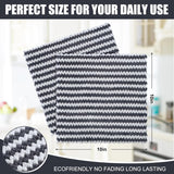 Homaxy 12 Pack Kitchen Dish Cloths(10 x 10 inches, Dark Grey), Ultra Soft and Absorbent Dish Towels and 100% Cotton Kitchen Towels and Dishcloths Set(12 x 12 & 15 x 25 Inches, Set of 8 Bulk)