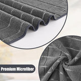 Homaxy Microfiber Kitchen Towels and Dishcloths Set, 12 Pack Soft and Absorbent Dish Hand Towels Bulk and 100% Cotton Kitchen Towels and Dishcloths Set(12 x 12 & 15 x 25 Inches, Set of 8 Bulk)