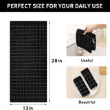 Homaxy 100% Cotton Terry Kitchen Towels(Black, 13 x 28 inches), Soft and Super Absorbent Dish Towels and Kitchen Towels and Dishcloths Set(12 x 12 & 15 x 25 Inches, Set of 8 Bulk)