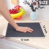 Homaxy 100% Cotton Waffle Weave Kitchen Dish Cloths, Ultra Soft Absorbent Quick Drying Dish Towels and 100% Cotton Kitchen Towels and Dishcloths Set(12 x 12 & 15 x 25 Inches, Set of 8 Bulk)
