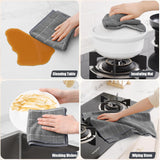 Homaxy Microfiber Kitchen Towels and Dishcloths Set 28 x 16 Inch & 12 x 12 Inch with 100% Cotton Waffle Weave Kitchen Dish Cloths 12 x 12 Inches