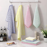Homaxy 100% Cotton Waffle Weave Kitchen Dish Cloths (12 x 12 Inches, 6-Pack, Dark Grey), Kitchen Towels and Dishcloths Set（ 16 x 25 and 12 x 12 Inches, 8-Pack, Blue/Yellow/Red/Green）