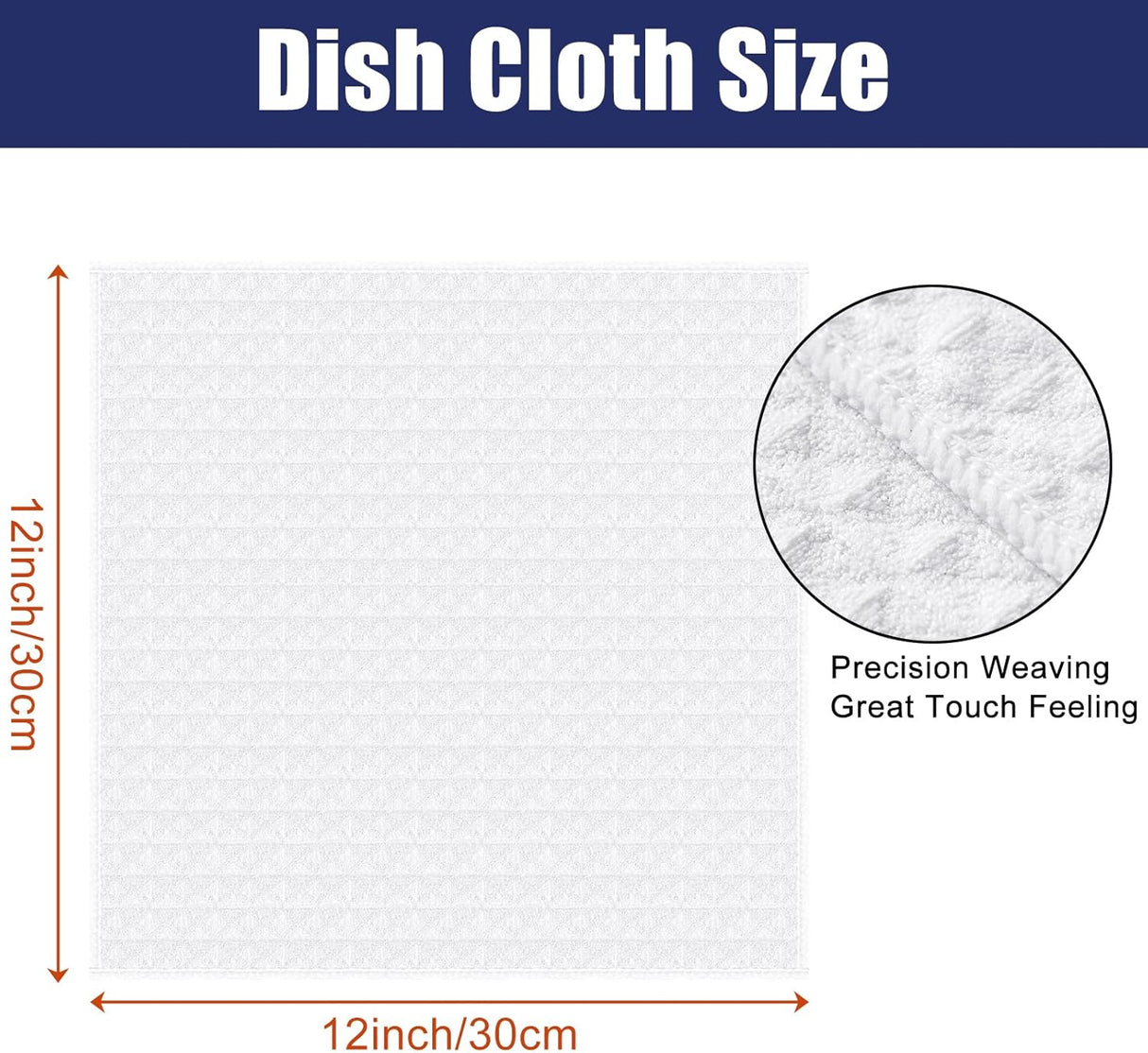 Homaxy Microfiber Waffle Weave Kitchen Dish Cloths(6 Pack, White), 12 x 12 Inch Ultra Absorbent and Terry Kitchen Towels(15" x 25", 6 Pack, Dark Grey)