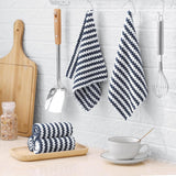 Homaxy 12 Pack Kitchen Dish Cloths(10 x 10 inches, Dark Grey), Reusable Fast Drying Microfiber Cleaning Cloth and Terry Kitchen Towels(15" x 25", 6 Pack, Dark Grey)