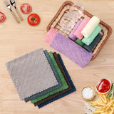 Homaxy 12 Pack Kitchen Dish Cloths (10 x 10 Inches, Grey) Kitchen Towels and Dishcloths Set, 12 x 12 and 13 x 28 Inches White & Black