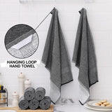 Homaxy 12 Pack Coral Velvet Wave Design Lint Free Kitchen Dish Cloths(10 x 10 inches) and Large Cotton Kitchen Hand Towels(18”x 28”, 6 Pack), Flat and Terry Dish Towels
