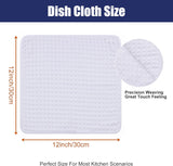 Homaxy Kitchen Towels and Dishcloths Set, 12 x 12 Inches and 18 x 28 Inches, Set of 12 Bulk Cotton Kitchen Towels Set, Ultra Soft Absorbent Dish Towels for Washing Dishes, Grey & White
