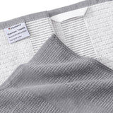 Homaxy Kitchen Towels and Dishcloths Set, 12 x 12 Inches and 18 x 28 Inches, Set of 12 Bulk Cotton Kitchen Towels Set, Ultra Soft Absorbent Dish Towels for Washing Dishes, Grey & Dark Grey