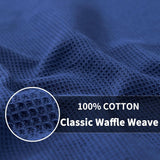 Homaxy Kitchen Towels Set, 13 x 28 inches and 12 x 12 Inches, Set of 10 Bulk Cotton Kitchen Towels Set, Ultra Soft Absorbent Dish Towels for Washing Dishes, Navy Blue