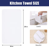 Homaxy Kitchen Towels, 16 x 28 Inches and 13 x 28 Inches, Set of 8 Bulk Cotton Kitchen Towels Set, Ultra Soft Absorbent Dish Towels for Washing Dishes, White